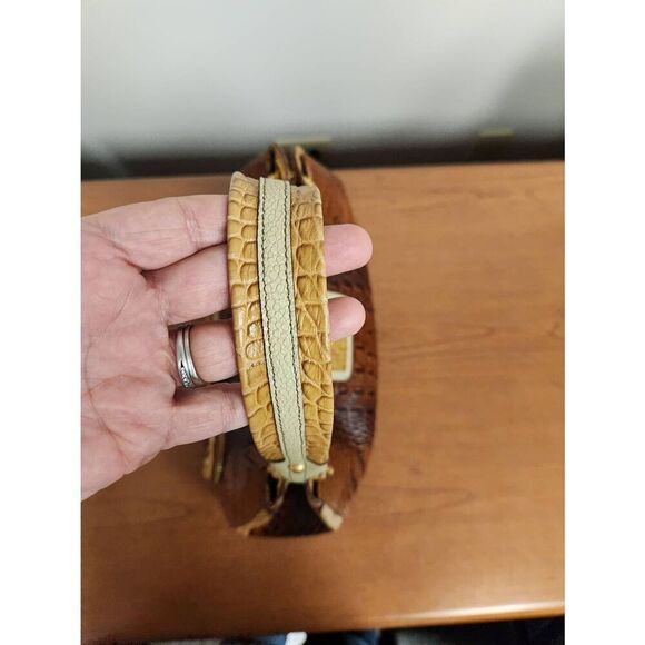 Brahmin (Jabou) Pecan Tricolor Collection shoulder bag. Excellent used condition - Picture 7 of 15